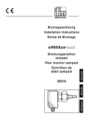 IFM Electronic efector300 SCE18 Notice De Montage