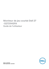 Dell S2721HGFA Guide De L'utilisateur