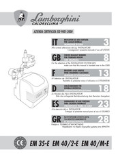 Lamborghini Caloreclima EM 40/2-E Manuel D'utilisation