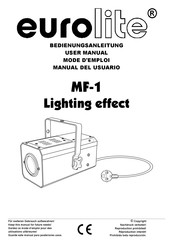 EuroLite MF-1 Lighting effect Mode D'emploi