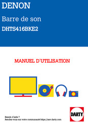 Denon DHTS416BKE2 Manuel D'utilisation