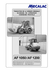 Mecalac AF 1200 Manuel De L'opérateur