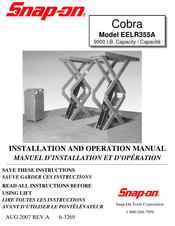 Snap-On Cobra EELR355A Manuel D'installation Et D'opération