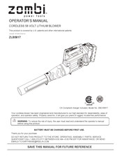 Zombi ZLB5817 Manuel De L'opérateur