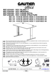 Gautier Office U39 Instructions D'assemblage