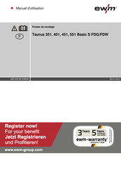 EWM Taurus 551 Basic FDG Manuel D'utilisation