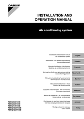 Daikin FMDQ100A7V3B Manuel D'installation Et D'utilisation