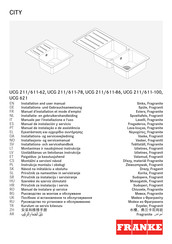 Franke CITY UCG 611-86 Manuel D'installation Et Mode D'emploi