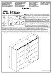 Dedeman POLUKS UP 00594 Instructions D'assemblage