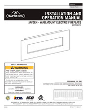 Napoleon JAYDEN Instructions D'installation Et D'opération