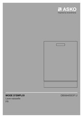 Asko DBI564ISSOF U Serie Mode D'emploi