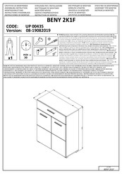 Dedeman BENY 2K1F UP 00435 Instructions D'assemblage