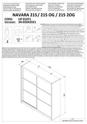 Forma Ideale NAVARA 215 UP 215 2 OG 01071 Instructions D'assemblage