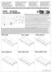 Forma Ideale FPK 199D CF UP 01252 Instructions D'assemblage