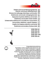 Grizzly ERB 550-2S Traduction De La Notice D'utilisation Originale