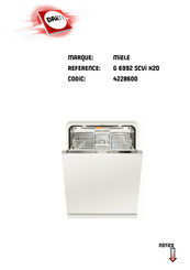 Miele G 6992 Mode D'emploi