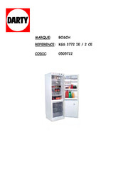 Bosch KGS 3772 IE / 2 CE Mode D'emploi