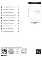 Hansgrohe Aqittura M91 SodaBase 76835000 Instructions D'utilisation Et De Montage