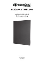 Sonnenkonig ELEGANCE TAFEL 500 Mode D'emploi