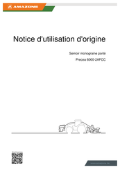 Amazone Precea 6000-2AFCC Notice D'utilisation D'origine