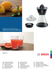 Bosch MCP72GPB Mode D'emploi