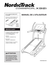 NordicTrack COMMERCIAL X32i NTL39221-INT.1 Manuel De L'utilisateur