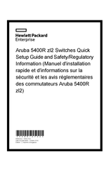 Helwett Packard Aruba 5400R ZL2 Serie Manuel D'installation Rapide