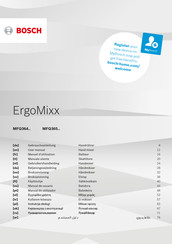 Bosch ErgoMixx MFQ3650X Manuel D'utilisation