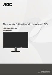 AOC E2070SWN Manuel De L'utilisateur