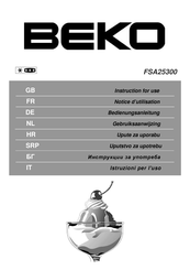 Beko FSA25300 Notice D'utilisation