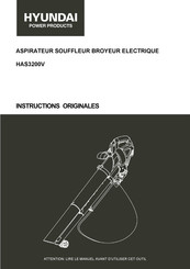 Hyundai power products HAS3200V Instructions Originales