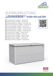 biohort LoungeBox 160 Notice De Montage