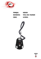 Hoover TS70 TS21 THUNDER Manuel D'utilisation