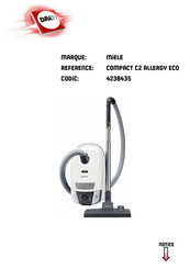 Miele COMPACT C2 ALLERGY ECO Mode D'emploi