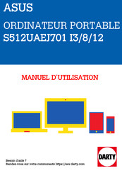 Asus S512UAEJ701 I3/8/12 Manuel Électronique