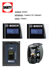 Bosch TASSIMO TAS6515 TIT CONFORT Notice D'utilisation