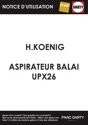 H.Koenig UPX26 Manuel D'instructions