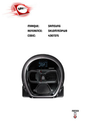 Samsung POWERbot SR10M703PW9 Manuel D'utilisation