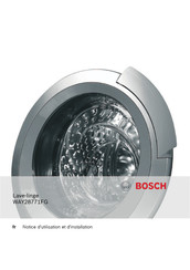 Bosch WAY28771FG Notice D'utilisation Et D'installation