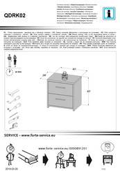 Forte QDRK02 Notice De Montage