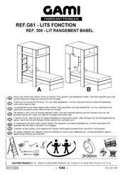 Gami FONCTION G61 Instructions De Montage