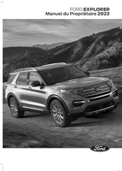 Ford EXPLORER 2023 Manuel Du Propriétaire