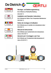 De Dietrich Oertli ML 52 Notice De Montage Et D'utilisation