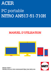 Acer NITRO AN517-51-710H Manuel D'utilisation