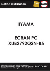 Iiyama ProLite XUB2792QSN Mode D'emploi