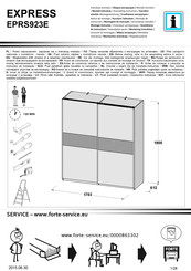 Forte EXPRESS EPRS923E Notice De Montage