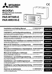 Mitsubishi Electric Ecodan PAR-WT50 R-E Manuel D'installation Et De Configuration