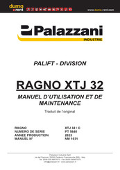 PALAZZANI PT 5640 Manuel D'utilisation Et De Maintenance