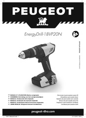 PEUGEOT EnergyDrill-18VP20N Manuel D'utilisation