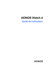 honor Watch 4 Guide De L'utilisateur